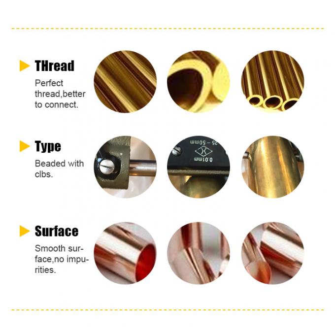 METAL ASTM B111 6" SCH40 CUNI 90/10 C70600 C71500 Tubo de cobre níquel tubo de aço sem costura 1