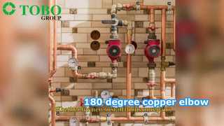 Curvas de retorno de liga de cobre de 180° – Reversão de fluxo de alta eficiência