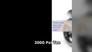 T de redução de 3000 psi industrial de alta pressão