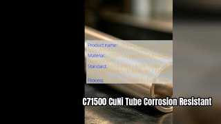 Alta precisão C71500 CuNi 70 30 soluções de tubos sem costura