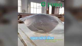 Cotovelos de cobre-níquel com resistência superior à corrosão para tubulações marítimas