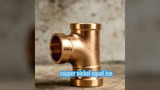 Tees iguais de cobre-níquel – Resistência premium à corrosão da água do mar