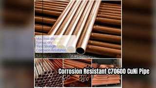 Resistente à corrosão de alta elasticidade da tubulação do níquel do cobre C70600