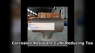 70 30 CuNi que reduz o encaixe de tubulação resistente à corrosão do T