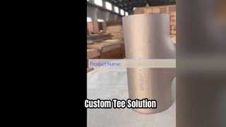 T de redução de cobre e níquel personalizado