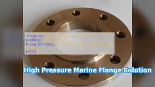 Solução de encaixe marítimo de alta pressão com flange C70600 CuNi