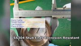 Tubulação resistente à corrosão durável dos encaixes da extremidade do topo SS304