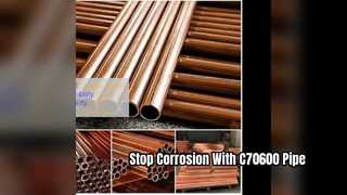 Solução de alta resistência à corrosão para tubos de cobre e níquel C70600