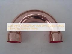CuNi 90 10 C70600 encaixe de tubulação de cotovelo LR de 90 graus