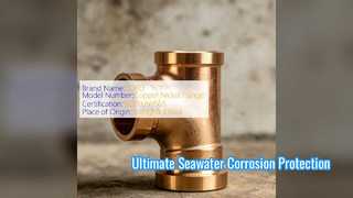ASTM B466 C70600 CuNi 90 10 T igual Marine Grade Fitting