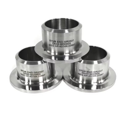 ASME B16.9 Forged Carbon Steel Stub End 3000 PSI High Strength Pipe Fitting Connector
