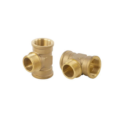 Copper Nickel Equal Tee with Threaded Connection, Delivery Based on Order Quantity