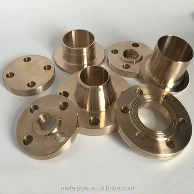 Conector de Flange Slip-On de Cobre-Níquel UNS C70600 ASTM B466 para Sistema de Tubulação