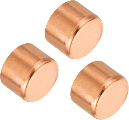 Tampões de extremidade de tubo de cobre roscados personalizados, conexões de tubo de latão, ANSI B16.5 90/10 70/30