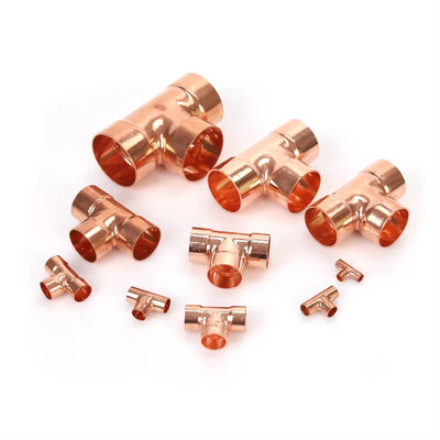 Cupro Nickel 90/10 Equal Tee, UNS C70600 Tubo resistente à corrosão para água do mar