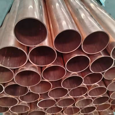 Tubos de cobre e níquel de comprimento personalizado ASTM B466 Tubos sem costura padrão Ideal para trocadores de calor marítimos e industriais