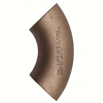 Cotovelo CUNI ASTM B466 UNS C70600 1.5D 90° 3'' 10Bar ASME B16.9