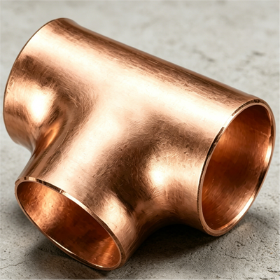 C70600 CuNi 90/10 Equal Tee ASME B16.9 Butt Weld SCH10 for Heat Exchanger