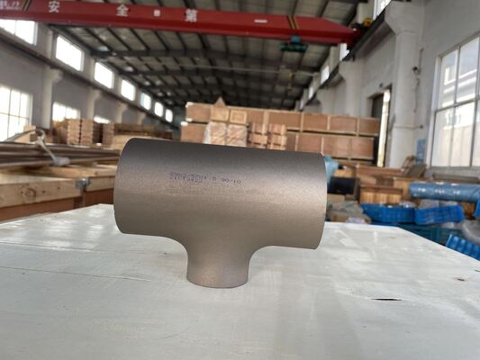CuNi 70/30 Copper Nickel Reducing Tee Socket Weld Fitting ASME B16.5 Class 150 Marine Grade Pipe Fittings