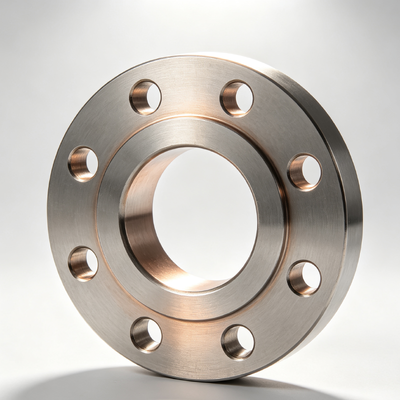 Flange Deslizante CuNi C70600 ASME B16.5 Amarelo Revestido Resistente à Corrosão Tubulação Marinha